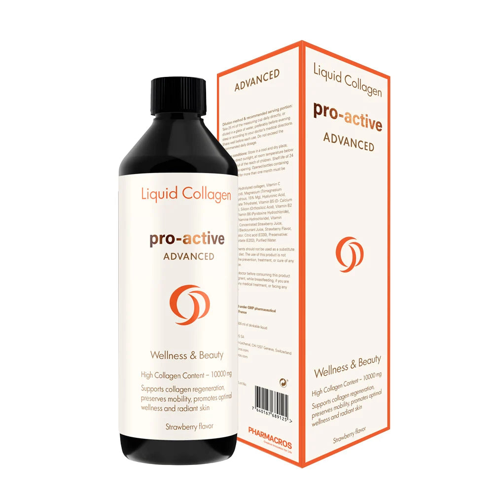 Pro-Active Liquid Collagen Advanced Strawberry Flavour – 600ml