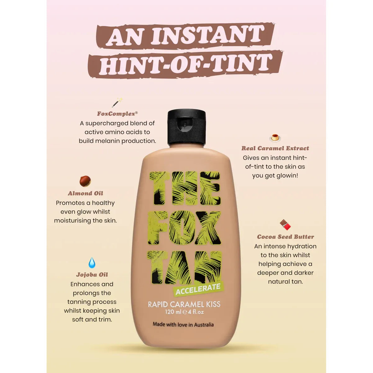 The Fox Tan Rapid Caramel Kiss