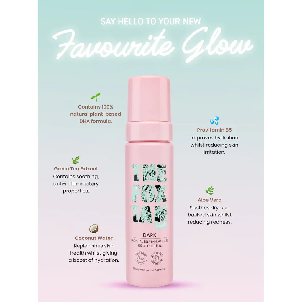 The Fox Tan Dark Tropical Self-Tan Mousse