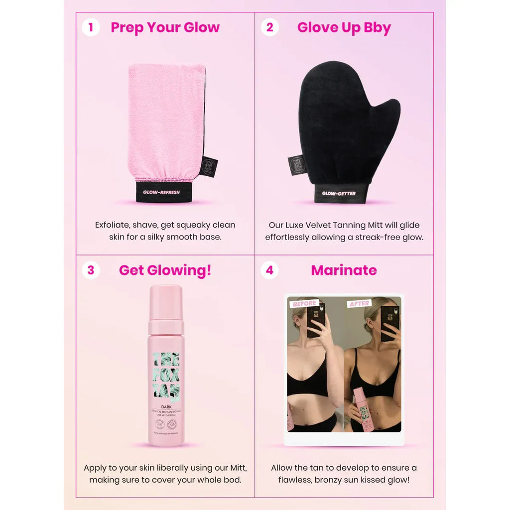 The Fox Tan Dark Tropical Self-Tan Mousse