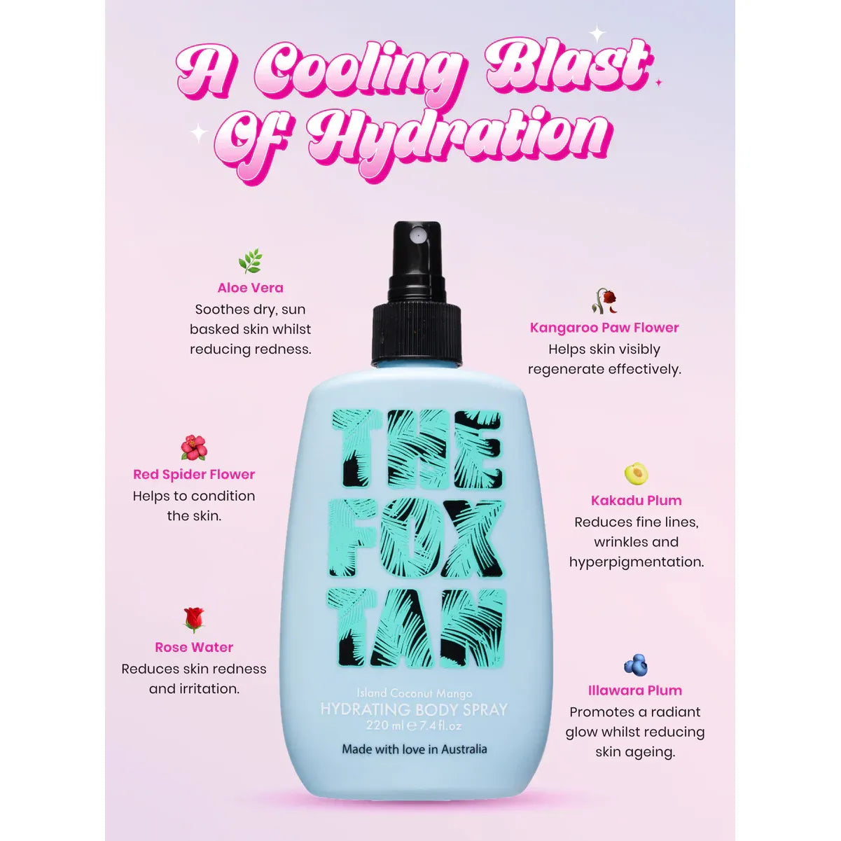 The Fox Tan Hydrating Body Spray