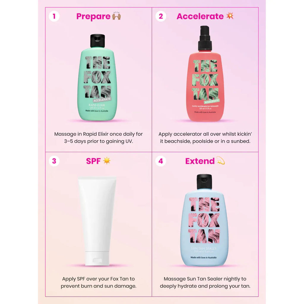The Fox Tan Rapid Watermelon Shimmer
